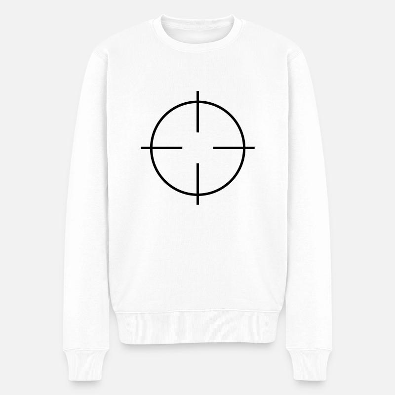 target_f1 - Männer Premium Bio Pullover - Weiß