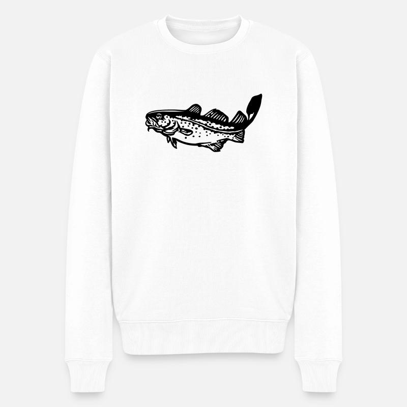 dorsch - Männer Premium Bio Pullover - Weiß