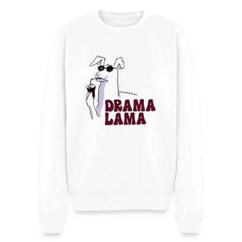 Drama Lama - Männer Premium Bio Pullover - Weiß - Vorne - Thijin (182cm)