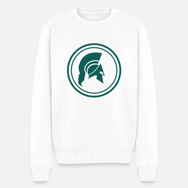 sparta - Männer Premium Bio Pullover - Weiß