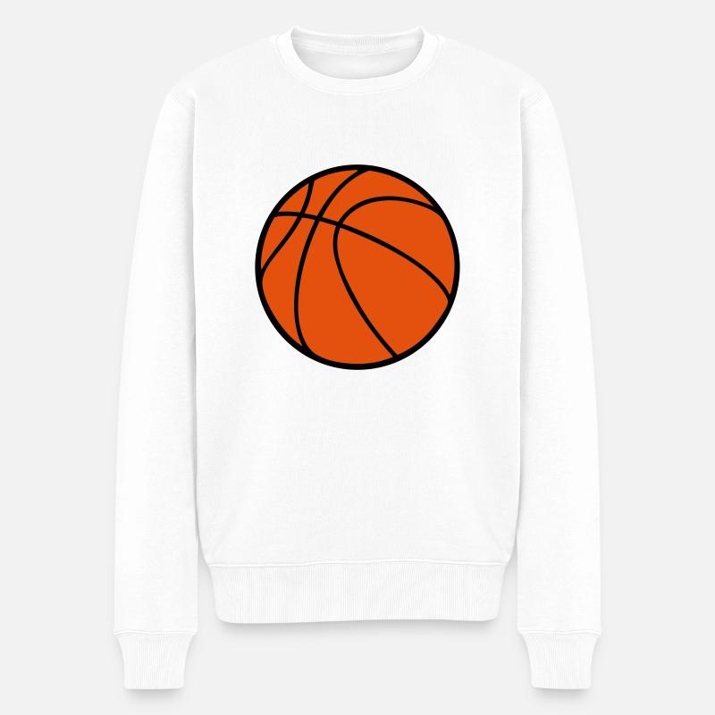 basketball - Männer Premium Bio Pullover - Weiß