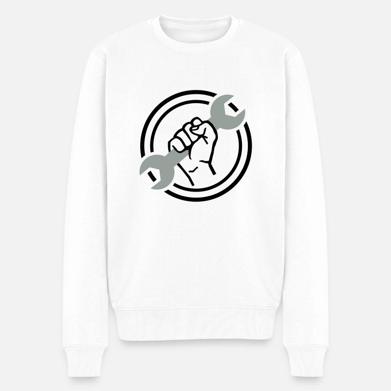 Mécanicien - Pull Premium bio Homme - blanc