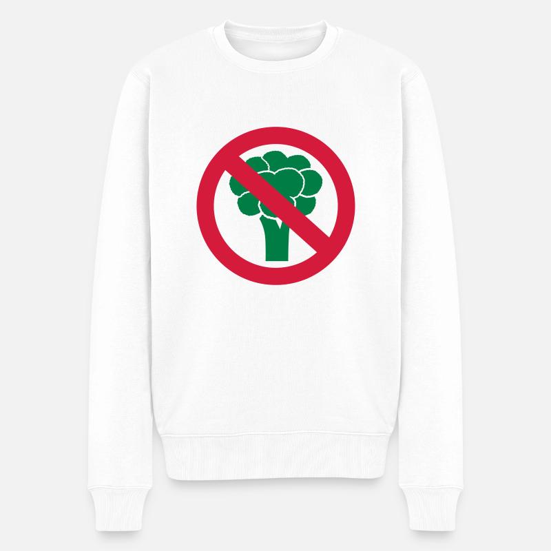 Brokkoli - Männer Premium Bio Pullover - Weiß