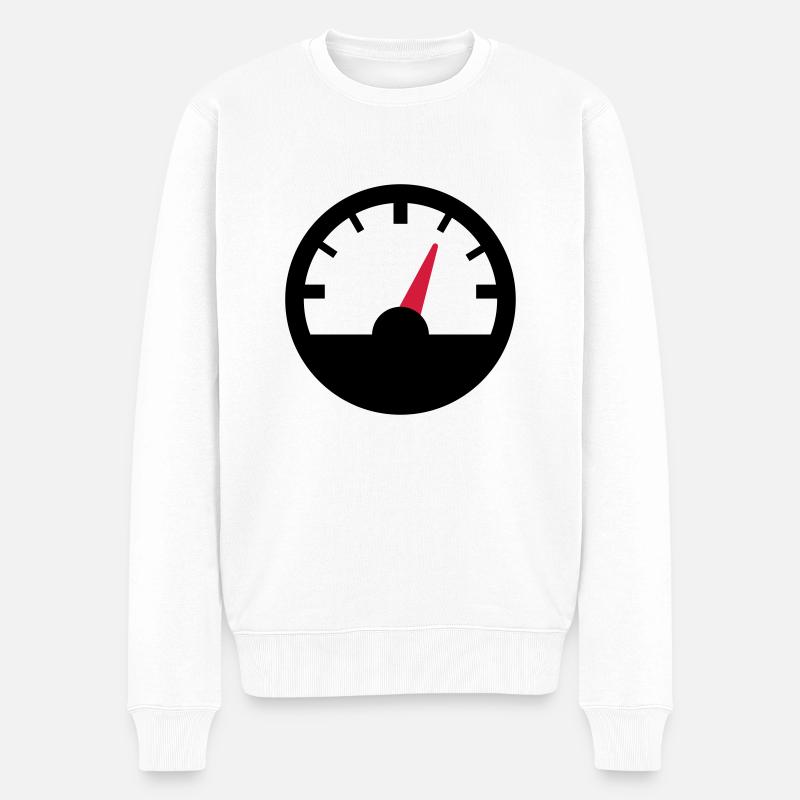 Compteur de vitesse - Pull Premium bio Homme - blanc