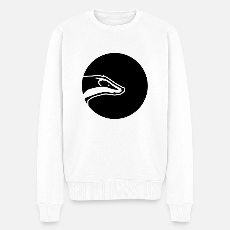 Blaireau - Pull Premium bio Homme - blanc