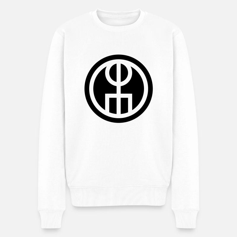 Galdrastafir, Icelandic Bind Rune, Attract Love - Pull Premium bio Homme - blanc