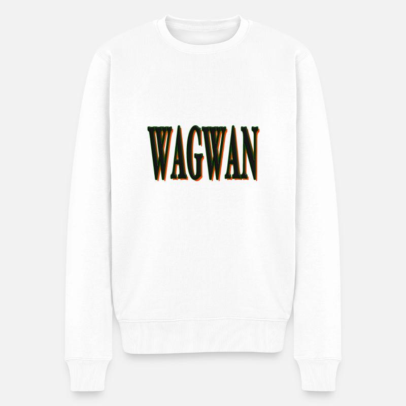 WAGWAN - Pull Premium bio Homme - blanc
