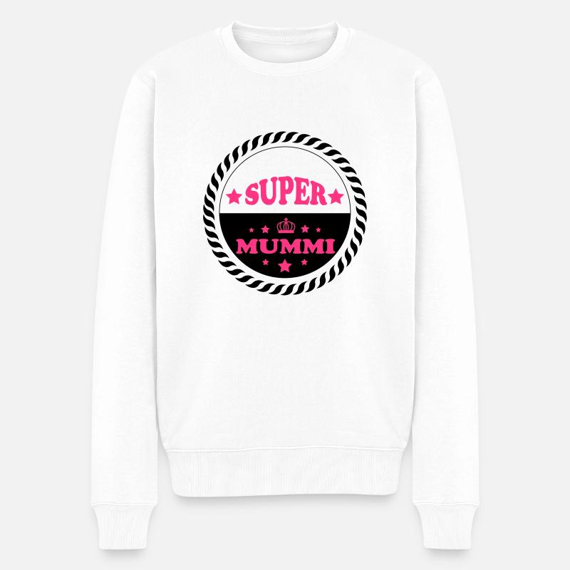 Super mummi - Pull Premium bio Homme - blanc