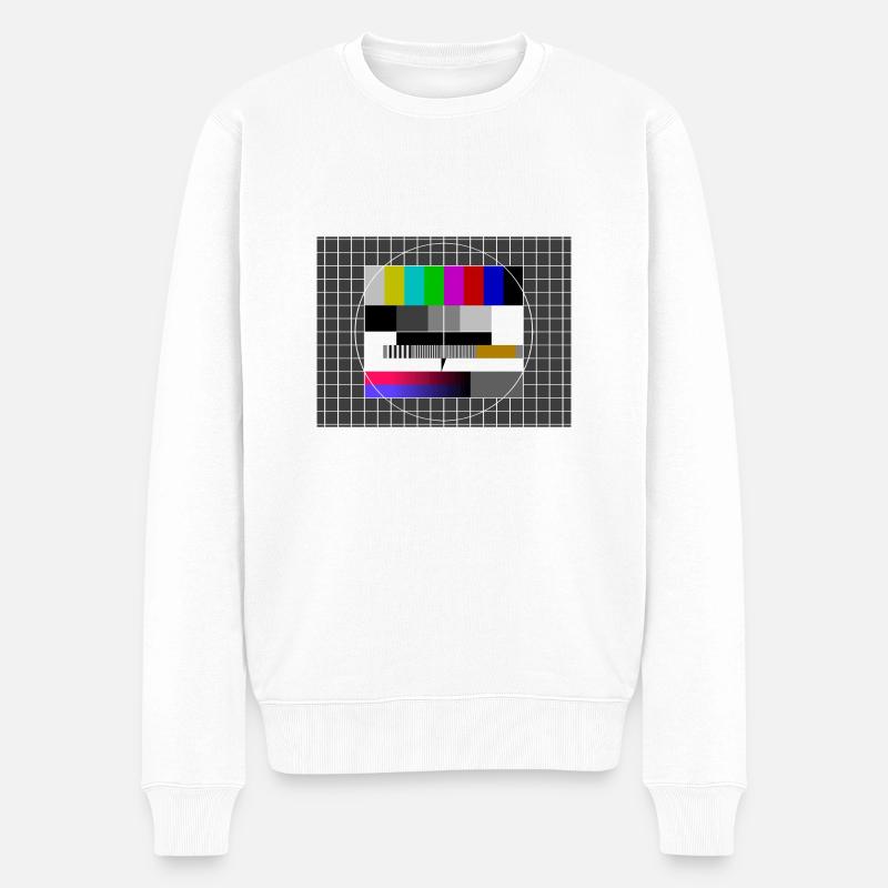 Testbild - Männer Premium Bio Pullover - Weiß