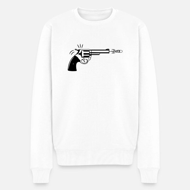 Armes à feu armes - Pull Premium bio Homme - blanc