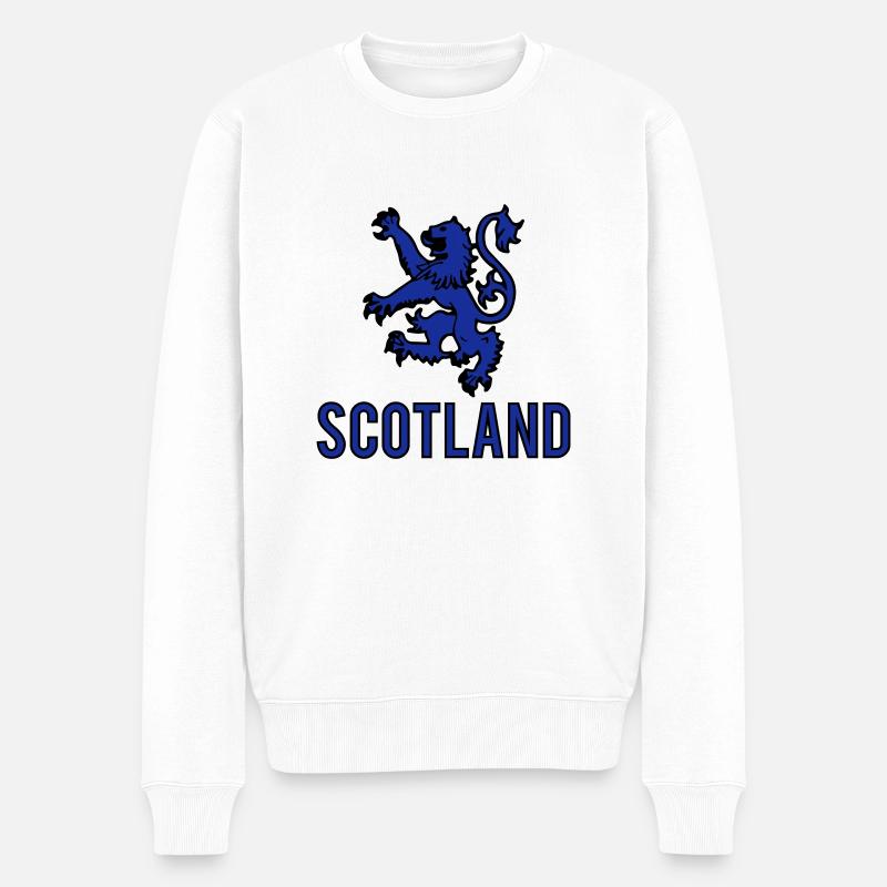scotland_001 - Männer Premium Bio Pullover - Weiß
