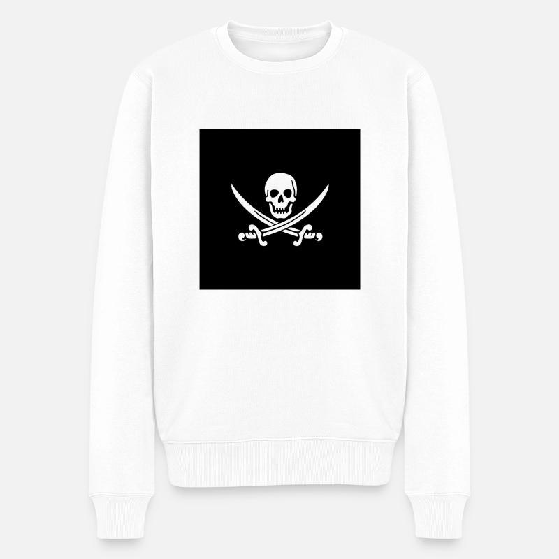jolly roger - Pull Premium bio Homme - blanc