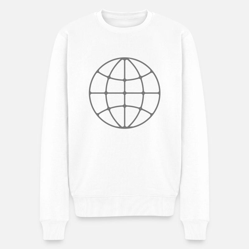 globe - Pull Premium bio Homme - blanc