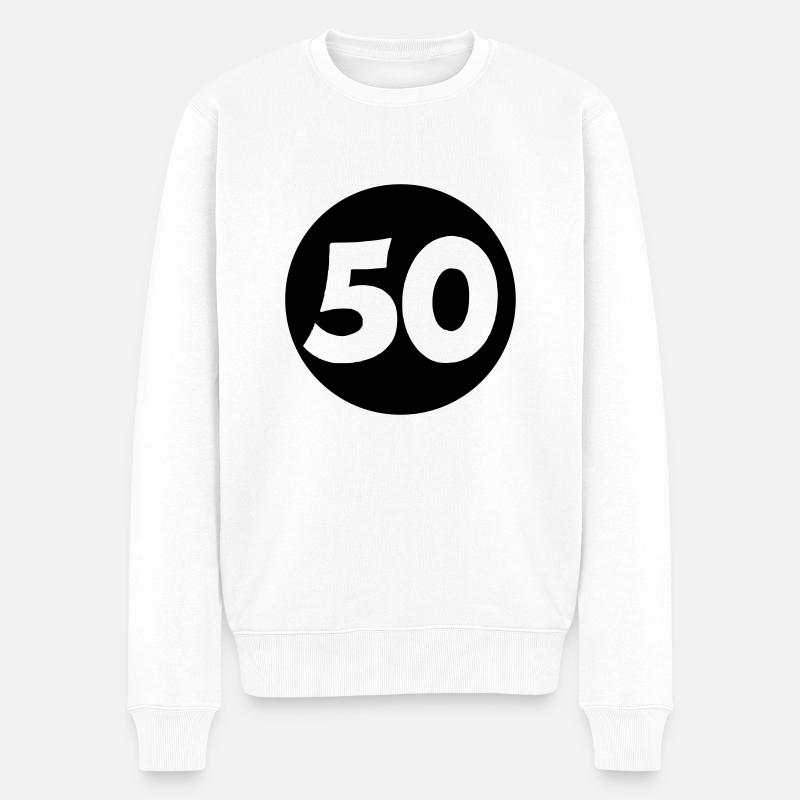 50 - Pull Premium bio Homme - blanc