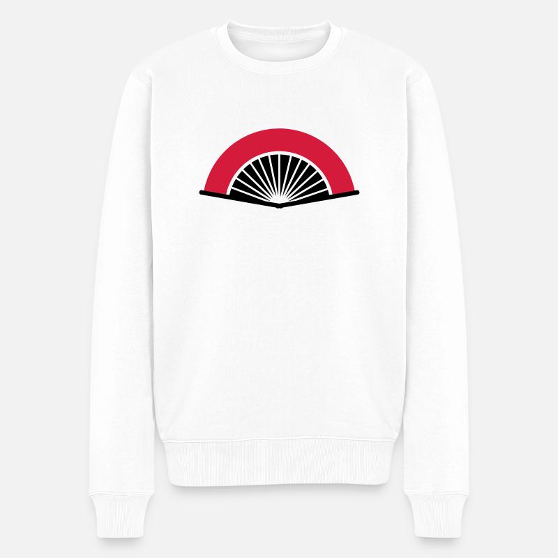 Éventail - Pull Premium bio Homme - blanc