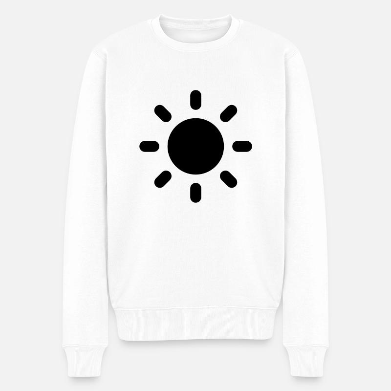 Sun, Sol, Sonne, Licht - Pull Premium bio Homme - blanc