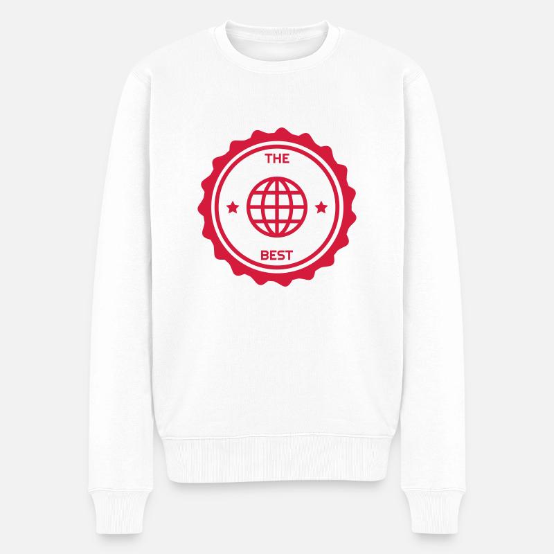 Webmaster Internet Web Geek Website - Männer Premium Bio Pullover - Weiß
