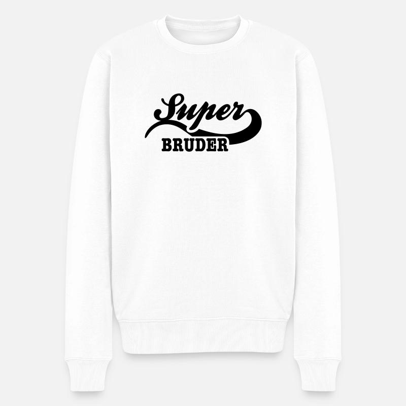 bruder - Männer Premium Bio Pullover - Weiß