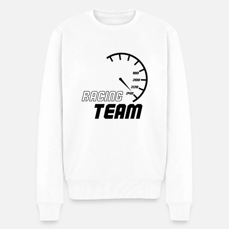 racing_team_001 - Pull Premium bio Homme - blanc