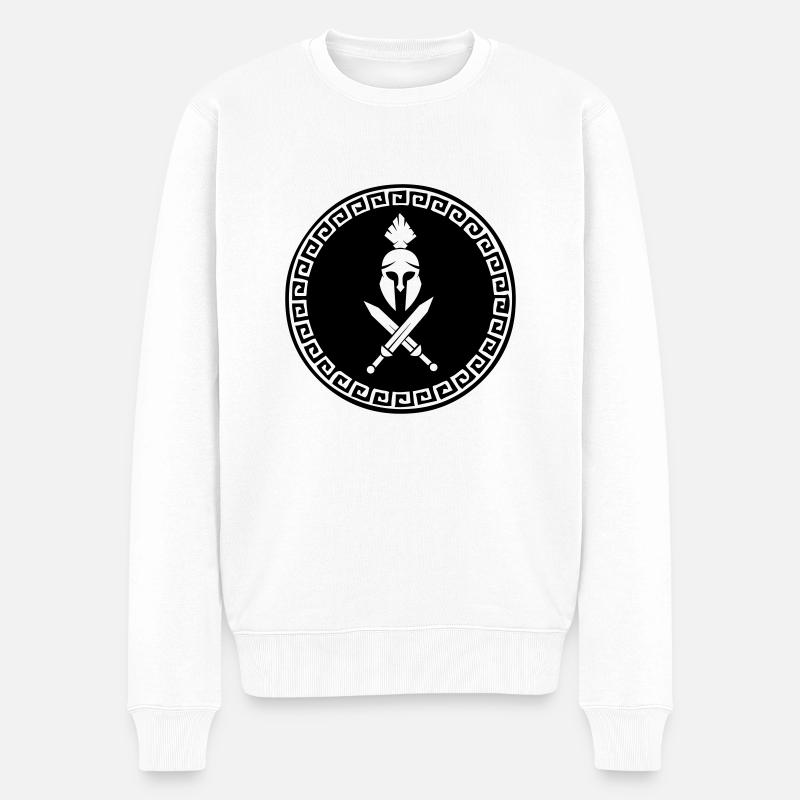 spartaner_1 - Pull Premium bio Homme - blanc