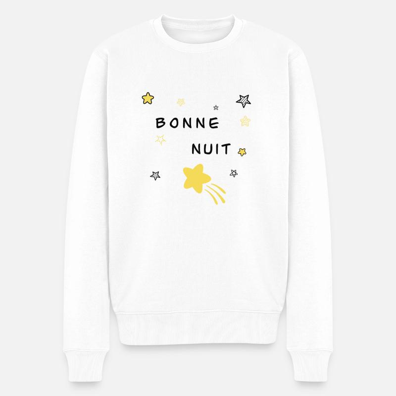 Bonne nuit - Pull Premium bio Homme - blanc