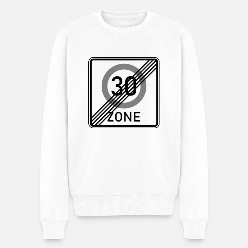Das Ende der 30 Zone - Männer Premium Bio Pullover - Weiß