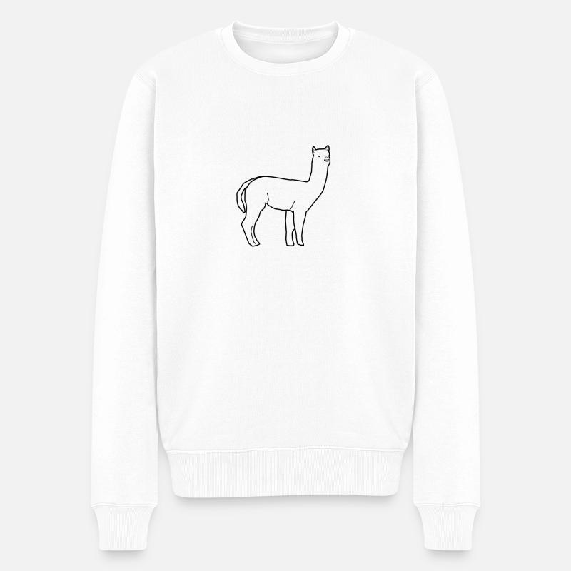 alpaka - Pull Premium bio Homme - blanc