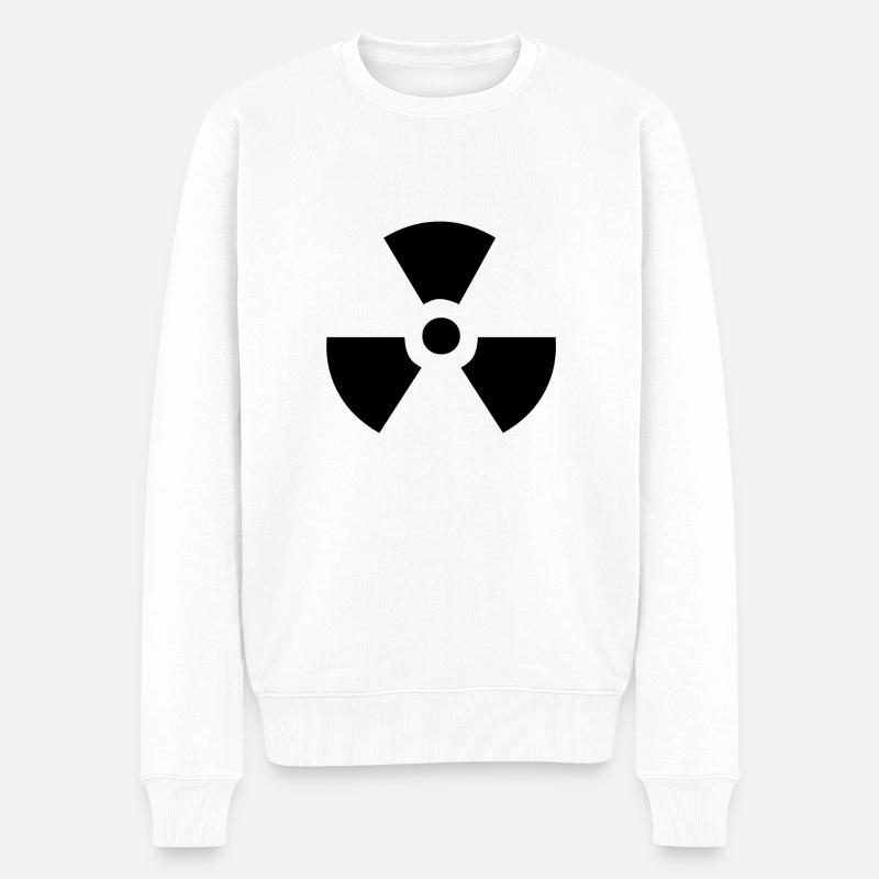 Radioactive - Männer Premium Bio Pullover - Weiß