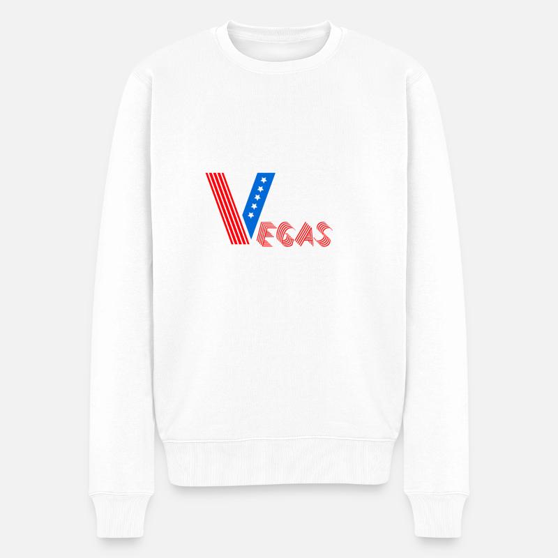Vegas Cool - Pull Premium bio Homme - blanc