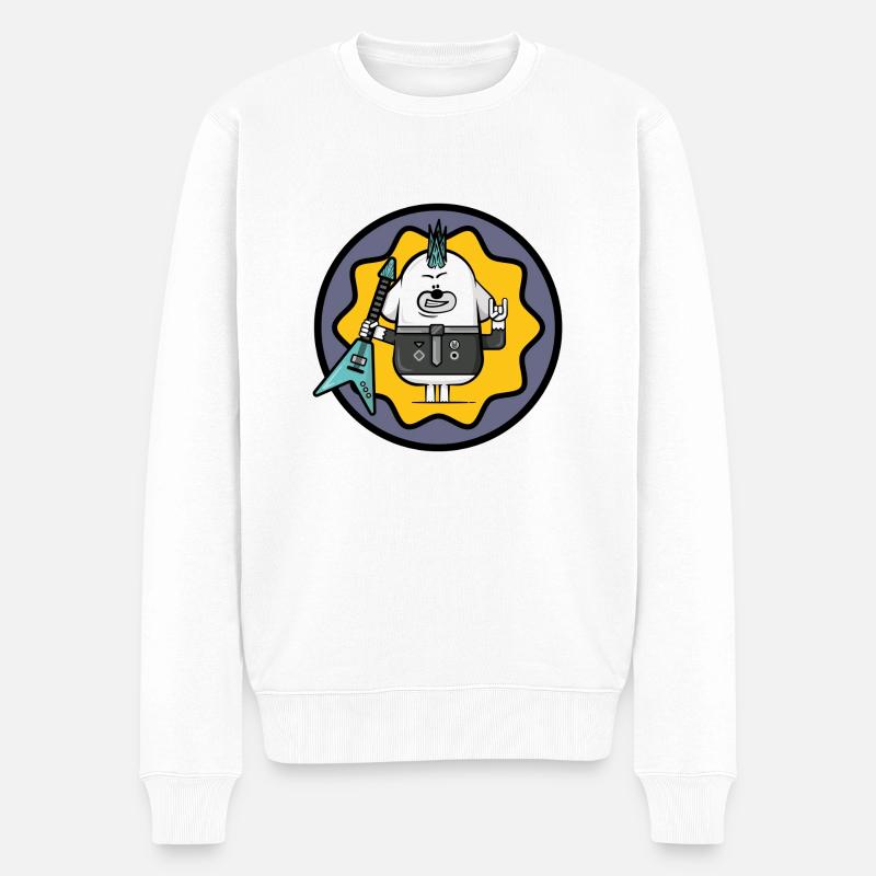 Roches de Duggee - Pull Premium bio Homme - blanc