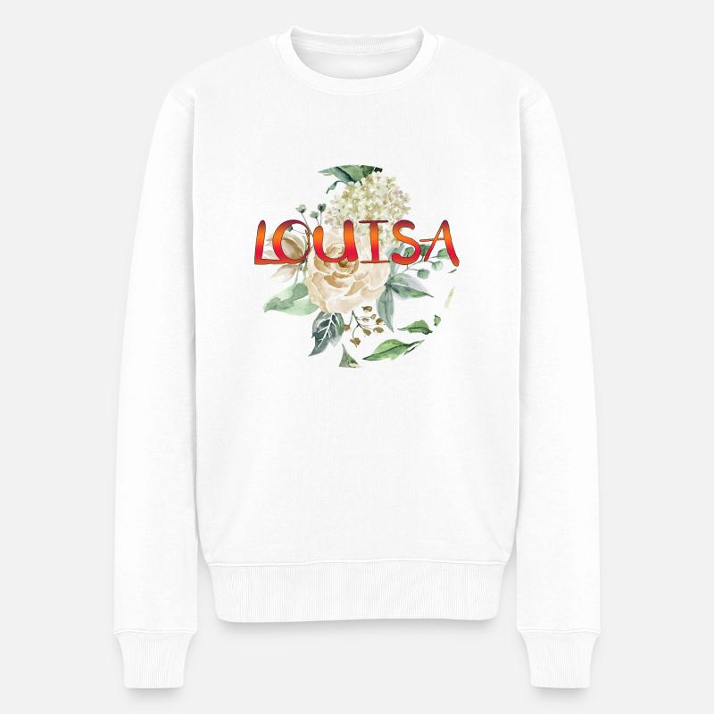 Louisa - Pull Premium bio Homme - blanc