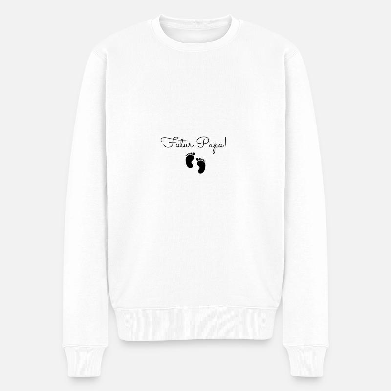 Futur Papa - Pull Premium bio Homme - blanc