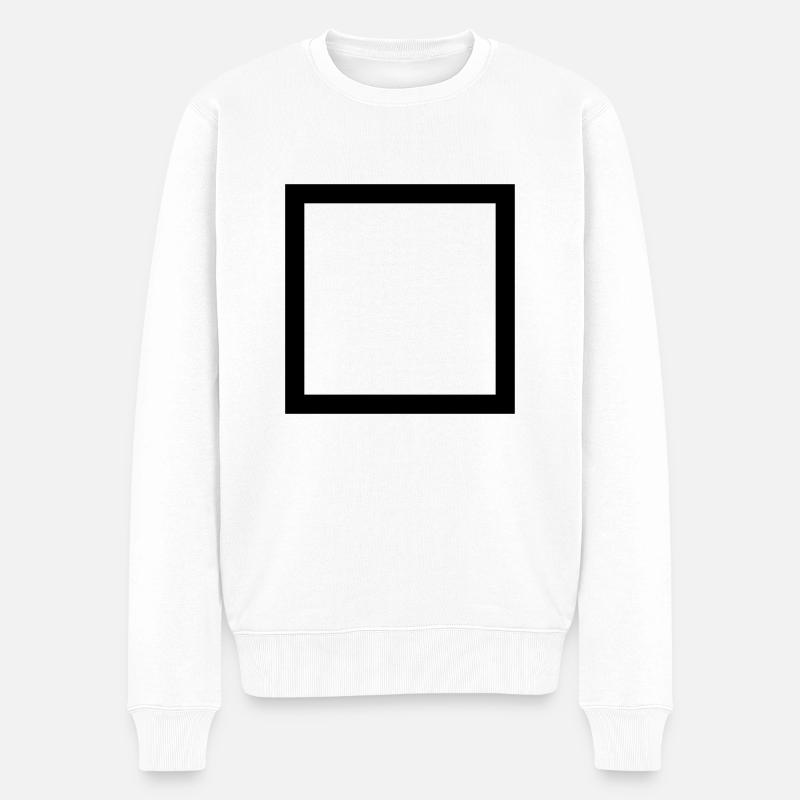 Hütte - Männer Premium Bio Pullover - Weiß