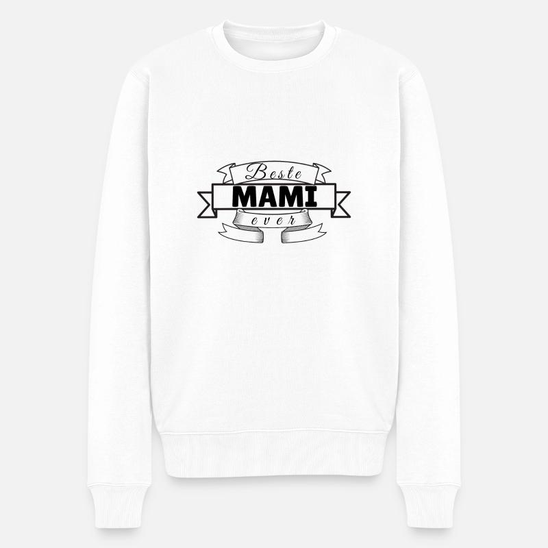 mami - Männer Premium Bio Pullover - Weiß