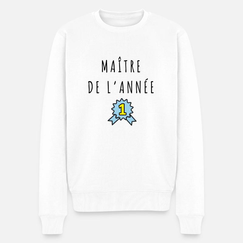 Maître de l'année - Pull Premium bio Homme - blanc