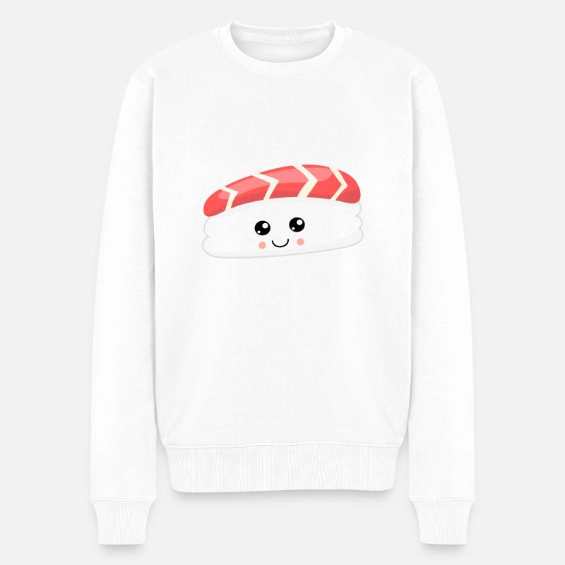 SUSHI - Pull Premium bio Homme - blanc