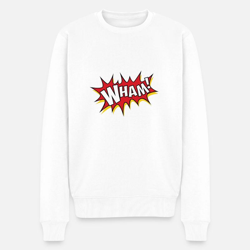 WHAM! - Pull Premium bio Homme - blanc