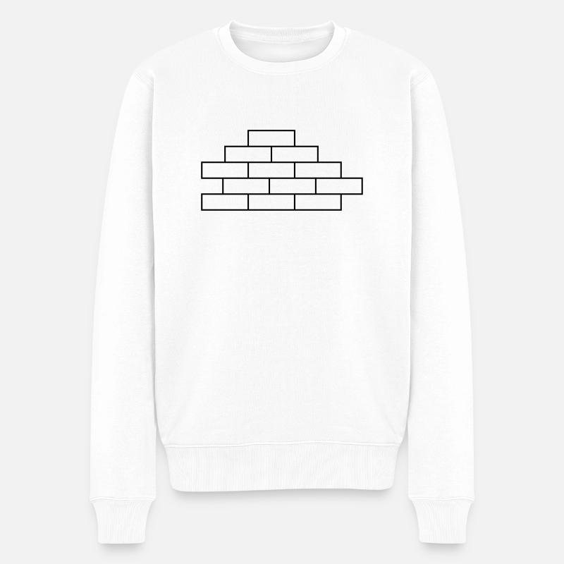 mur - Pull Premium bio Homme - blanc