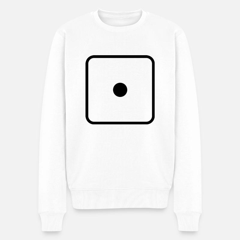 Numéro de cube 1 - Pull Premium bio Homme - blanc