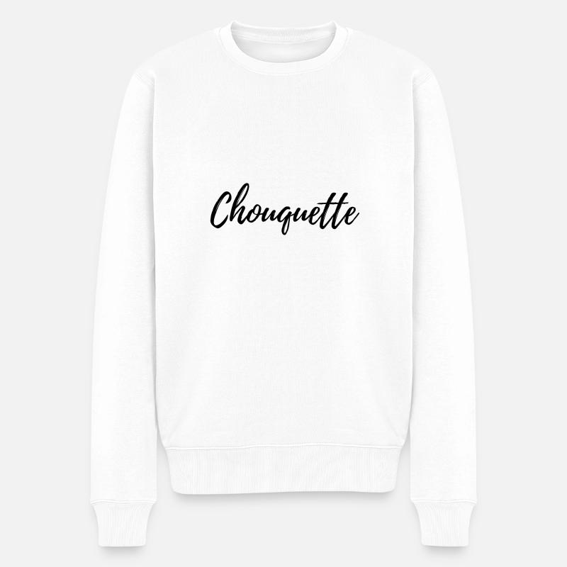 CHOUQUETTE - Männer Premium Bio Pullover - Weiß