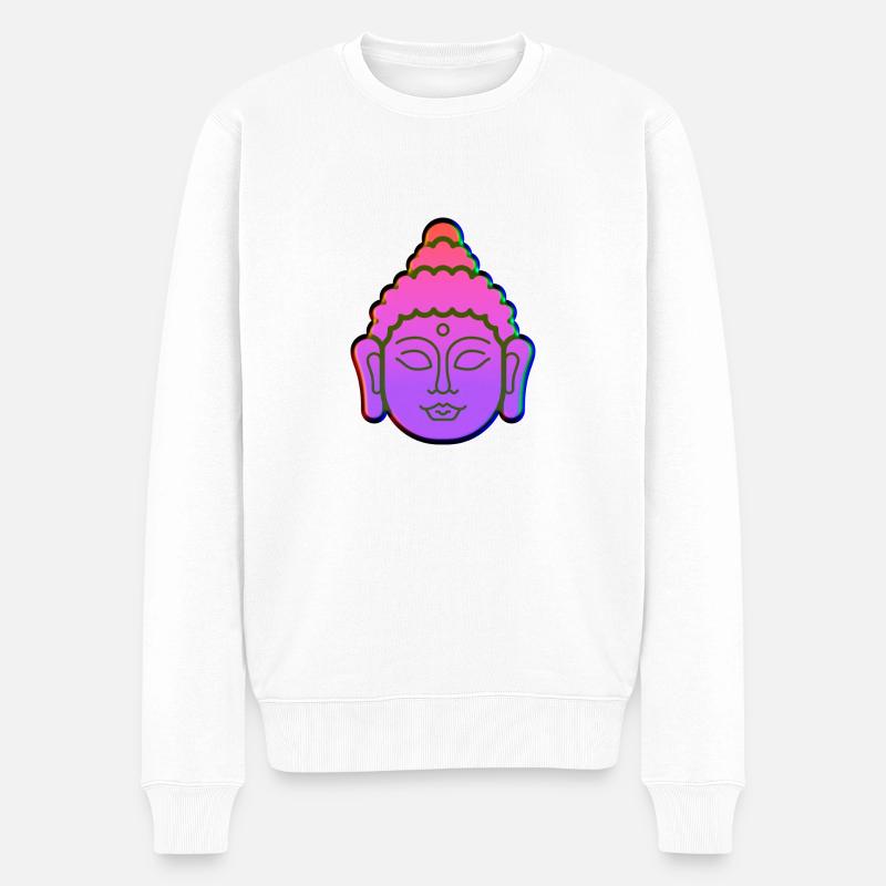 Bouddha du parti - Pull Premium bio Homme - blanc