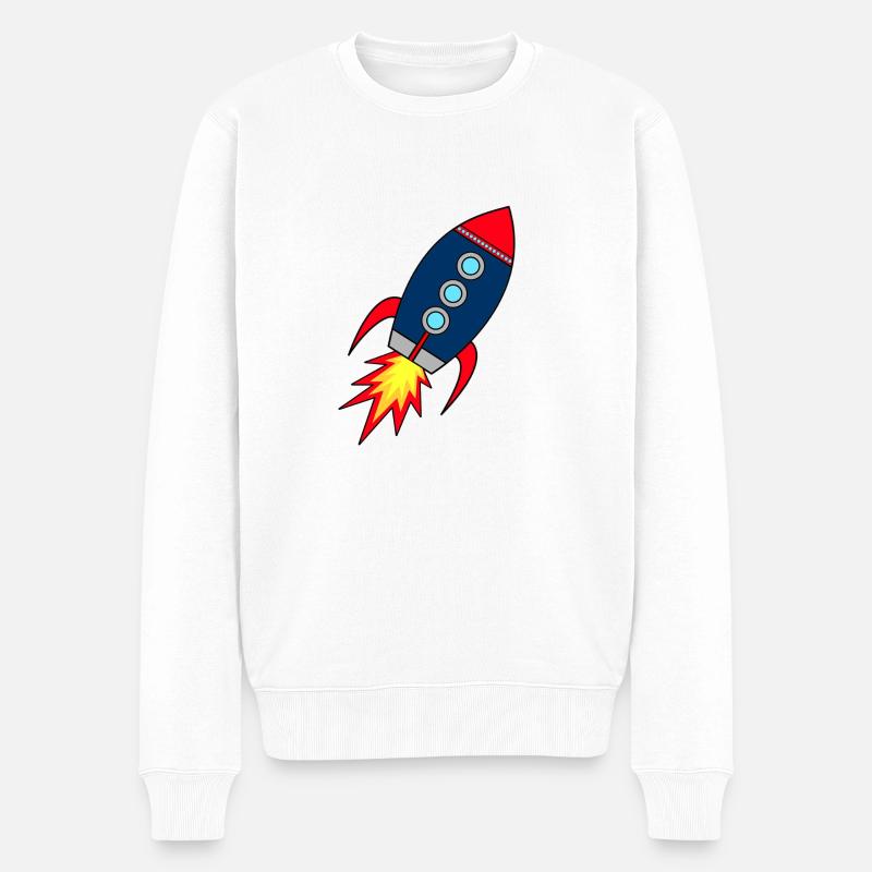 Lancement de fusée Rocket * - Pull Premium bio Homme - blanc