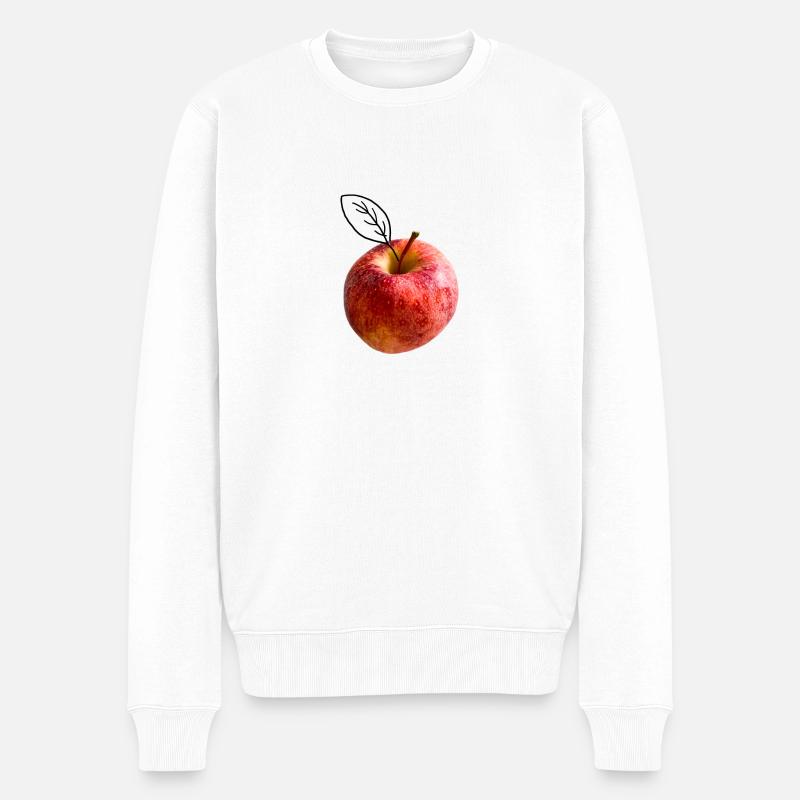 Apple leaf - Pull Premium bio Homme - blanc