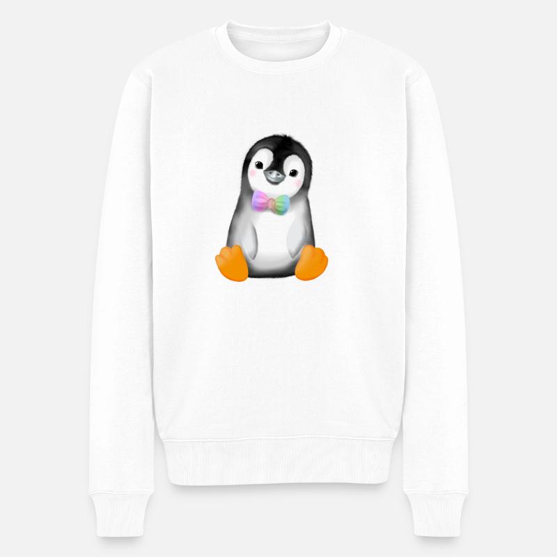 Masque de pingouin - Pull Premium bio Homme - blanc