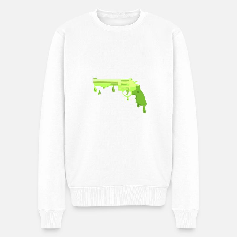 Revolver DripDrop - Pull Premium bio Homme - blanc