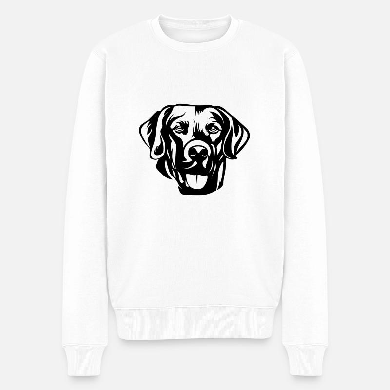 Labrador - Pull Premium bio Homme - blanc