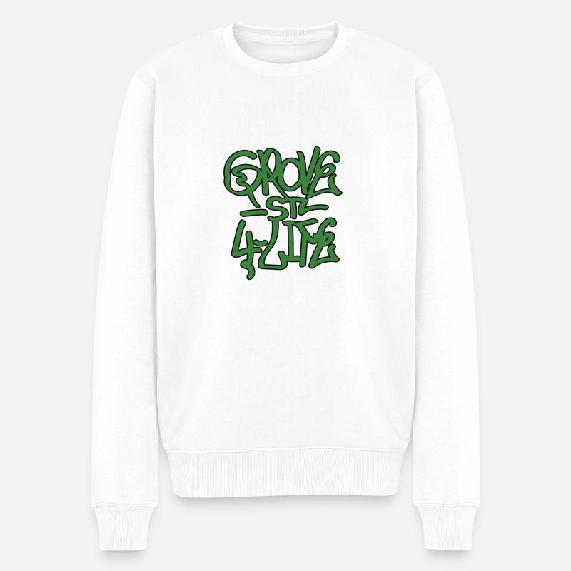 Grove Street - GTA - San Andreas - Männer Premium Bio Pullover - Weiß