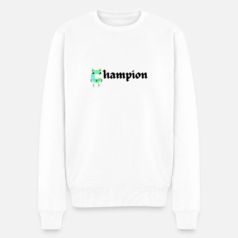 Champion Herren Classic Jersey - Männer Premium Bio Pullover - Weiß