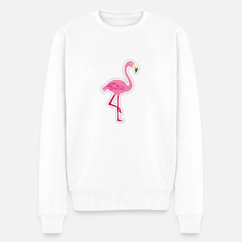 flamant - Pull Premium bio Homme - blanc