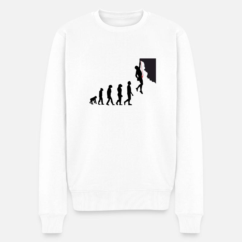 Eskalationsentwicklung - Männer Premium Bio Pullover - Weiß